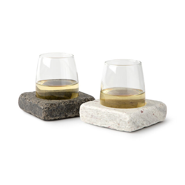 granite wine glass chillers for stemless wine glasses